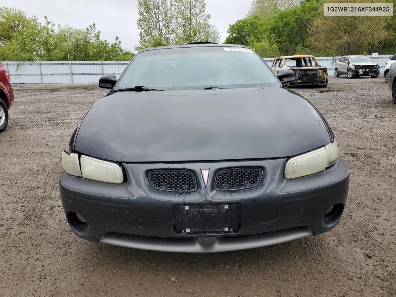 1999 Pontiac Grand Prix Gtp VIN: 1G2WR1216XF344925 Lot: 56050135