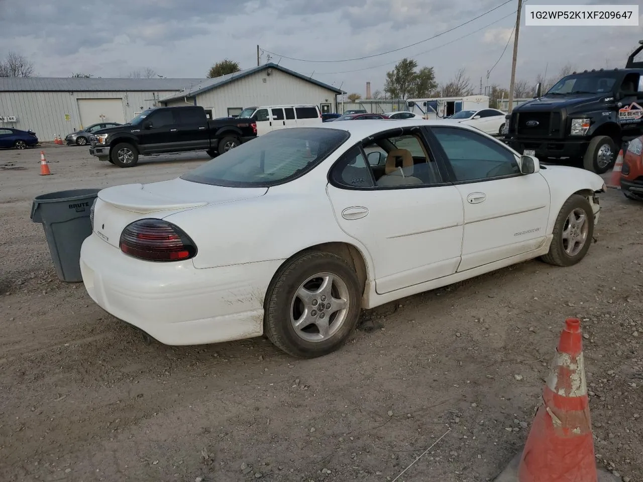 1999 Pontiac Grand Prix Gt VIN: 1G2WP52K1XF209647 Lot: 78524154