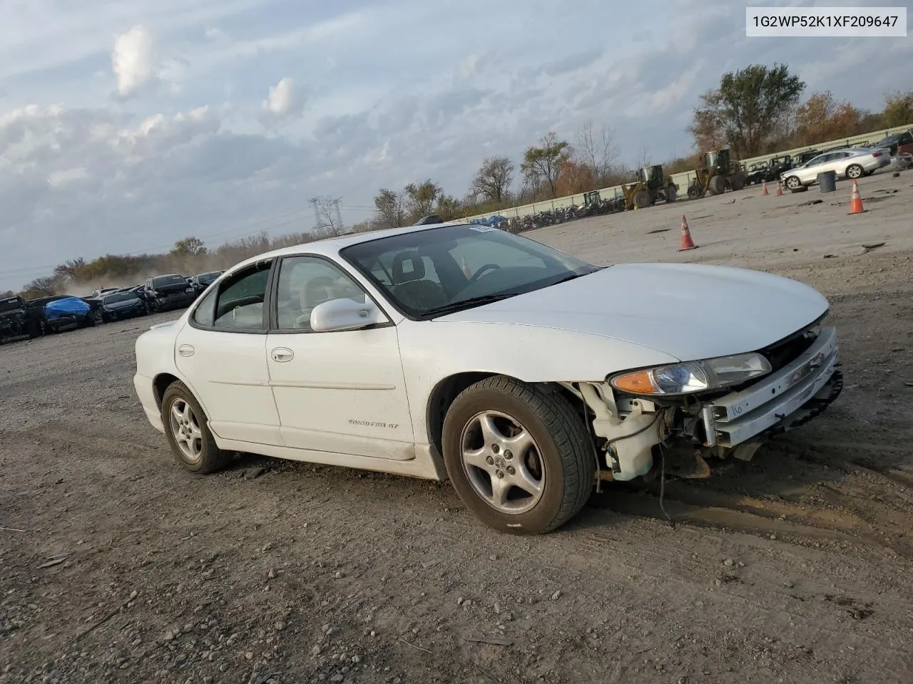 1999 Pontiac Grand Prix Gt VIN: 1G2WP52K1XF209647 Lot: 78524154