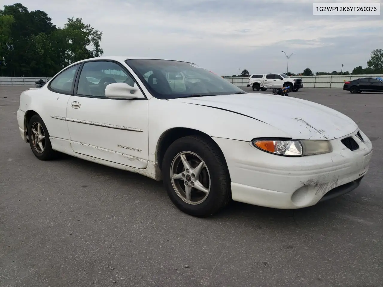 2000 Pontiac Grand Prix Gt VIN: 1G2WP12K6YF260376 Lot: 56246795