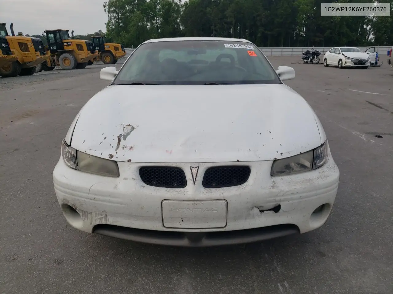 2000 Pontiac Grand Prix Gt VIN: 1G2WP12K6YF260376 Lot: 56246795