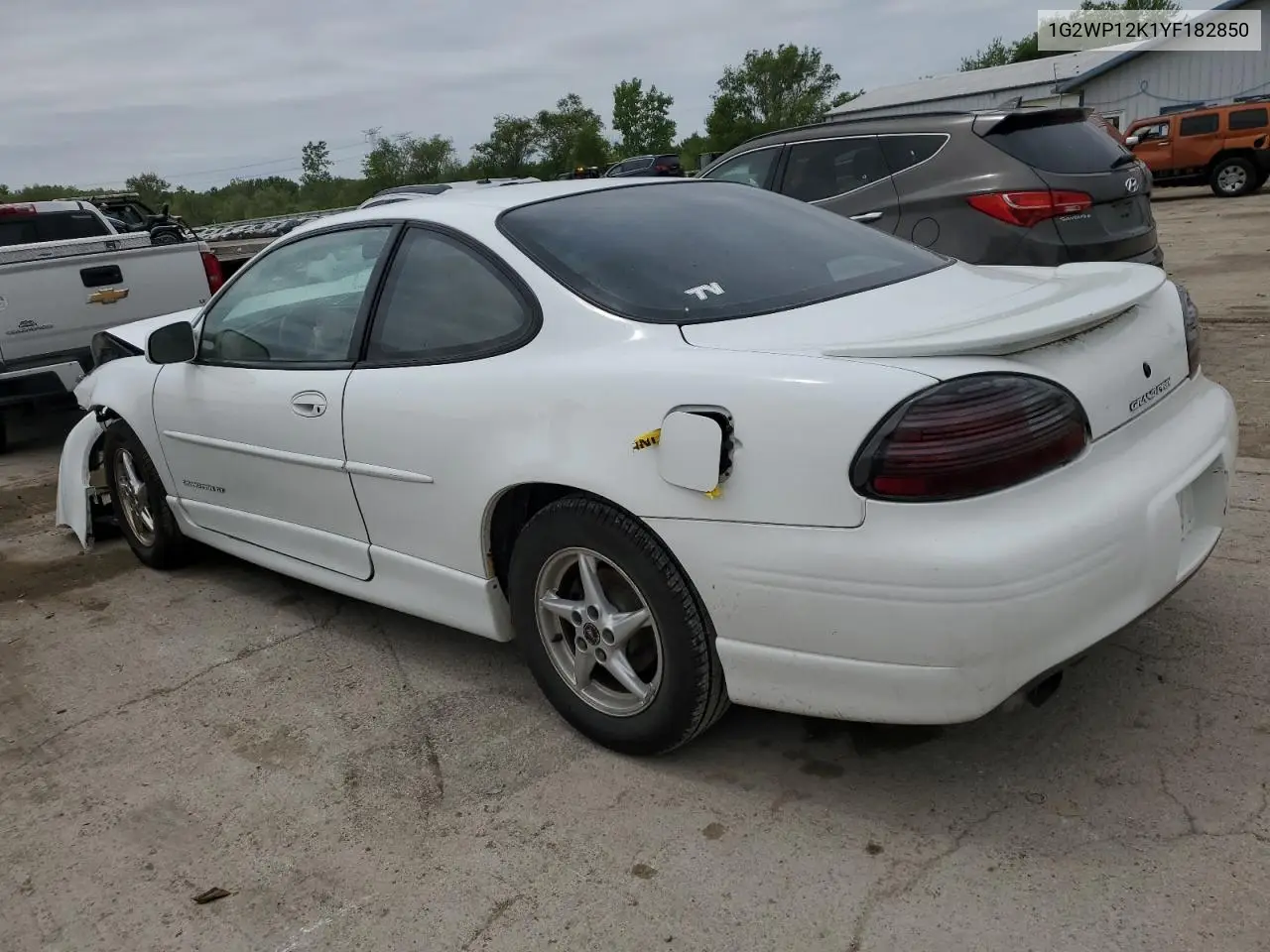 2000 Pontiac Grand Prix Gt VIN: 1G2WP12K1YF182850 Lot: 57900545