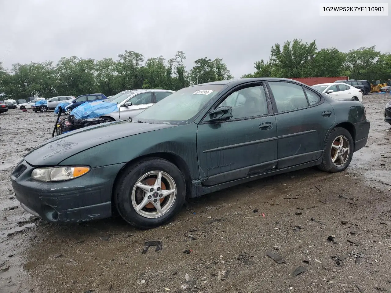 2000 Pontiac Grand Prix Gt VIN: 1G2WP52K7YF110901 Lot: 58192955