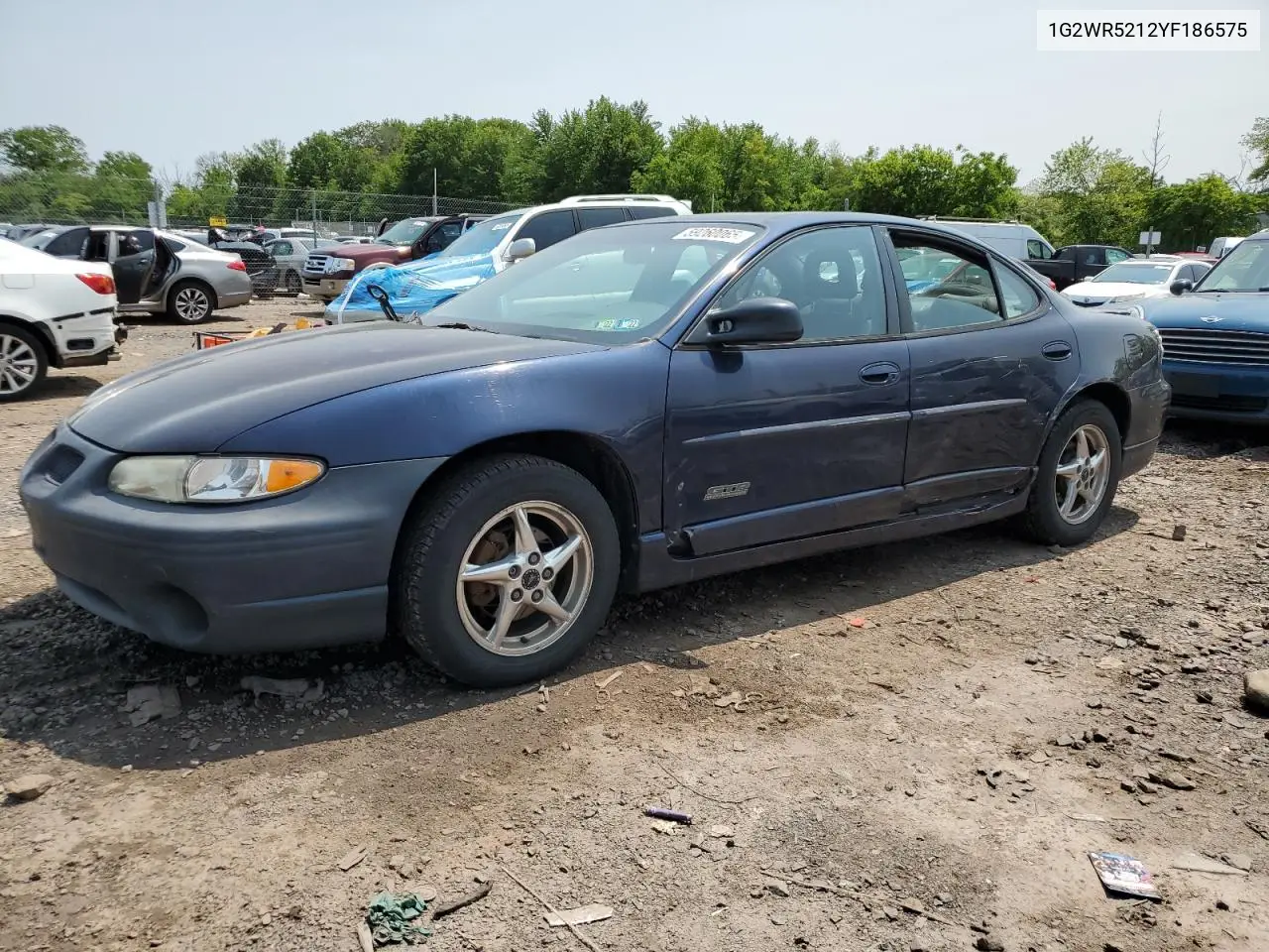 2000 Pontiac Grand Prix Gtp VIN: 1G2WR5212YF186575 Lot: 59260065