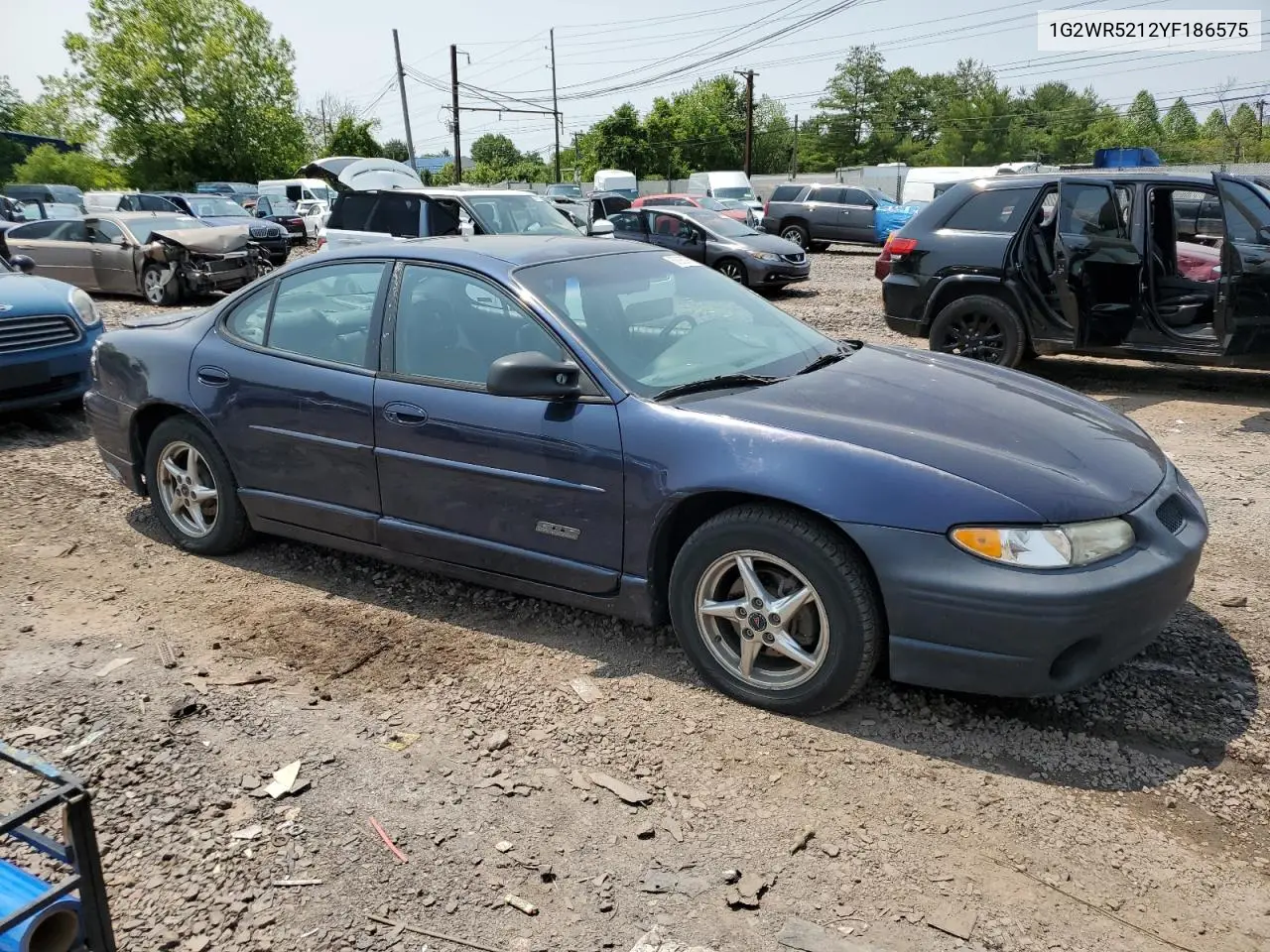2000 Pontiac Grand Prix Gtp VIN: 1G2WR5212YF186575 Lot: 59260065