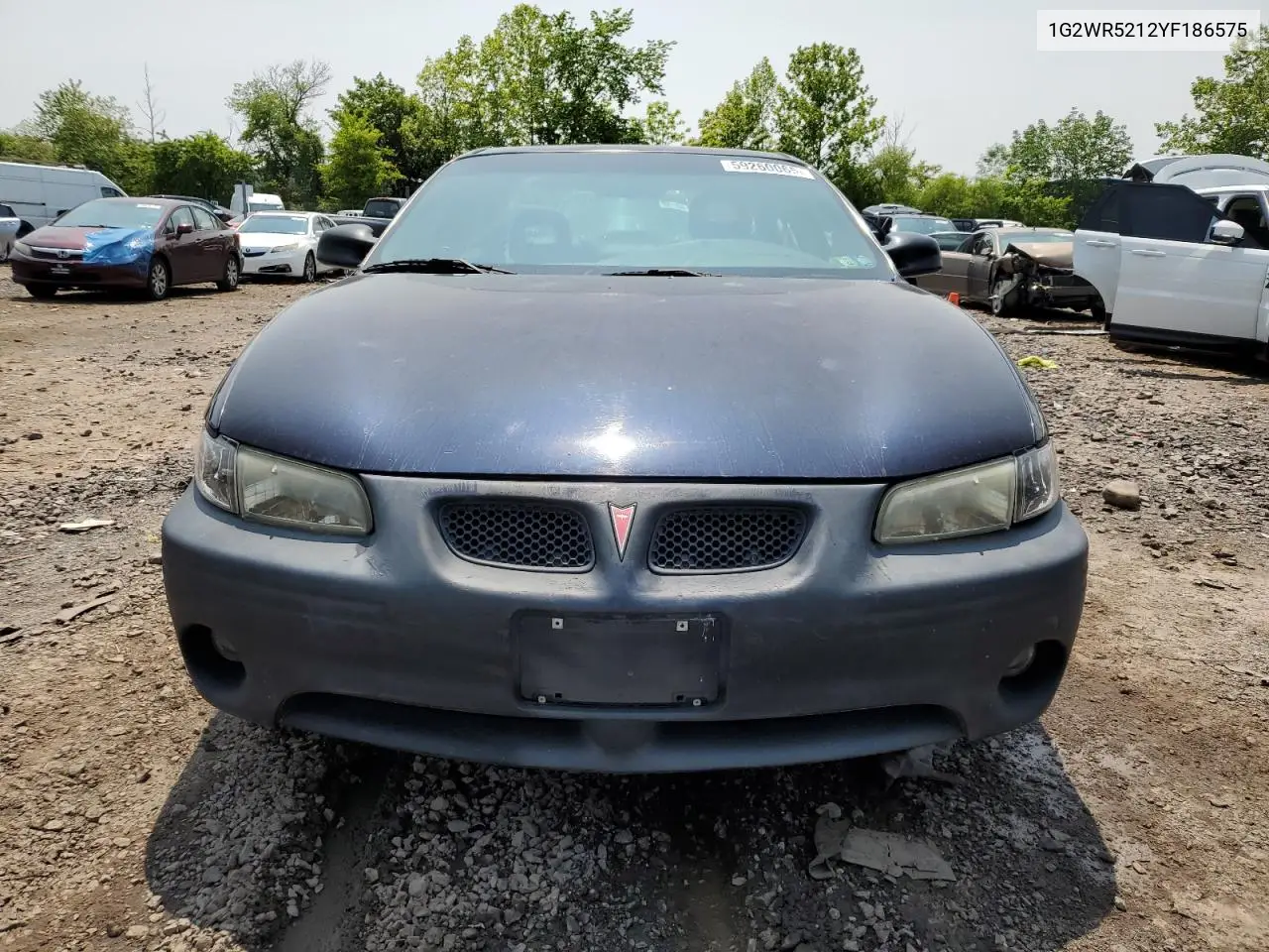 2000 Pontiac Grand Prix Gtp VIN: 1G2WR5212YF186575 Lot: 59260065