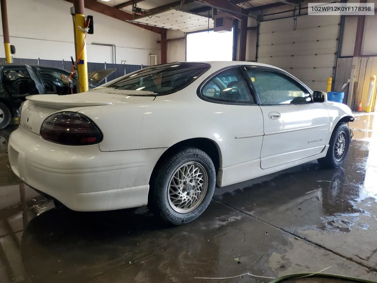 2000 Pontiac Grand Prix Gt VIN: 1G2WP12K0YF178398 Lot: 89266255