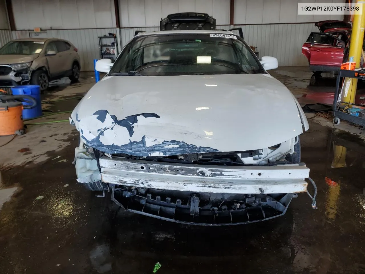 2000 Pontiac Grand Prix Gt VIN: 1G2WP12K0YF178398 Lot: 89266255
