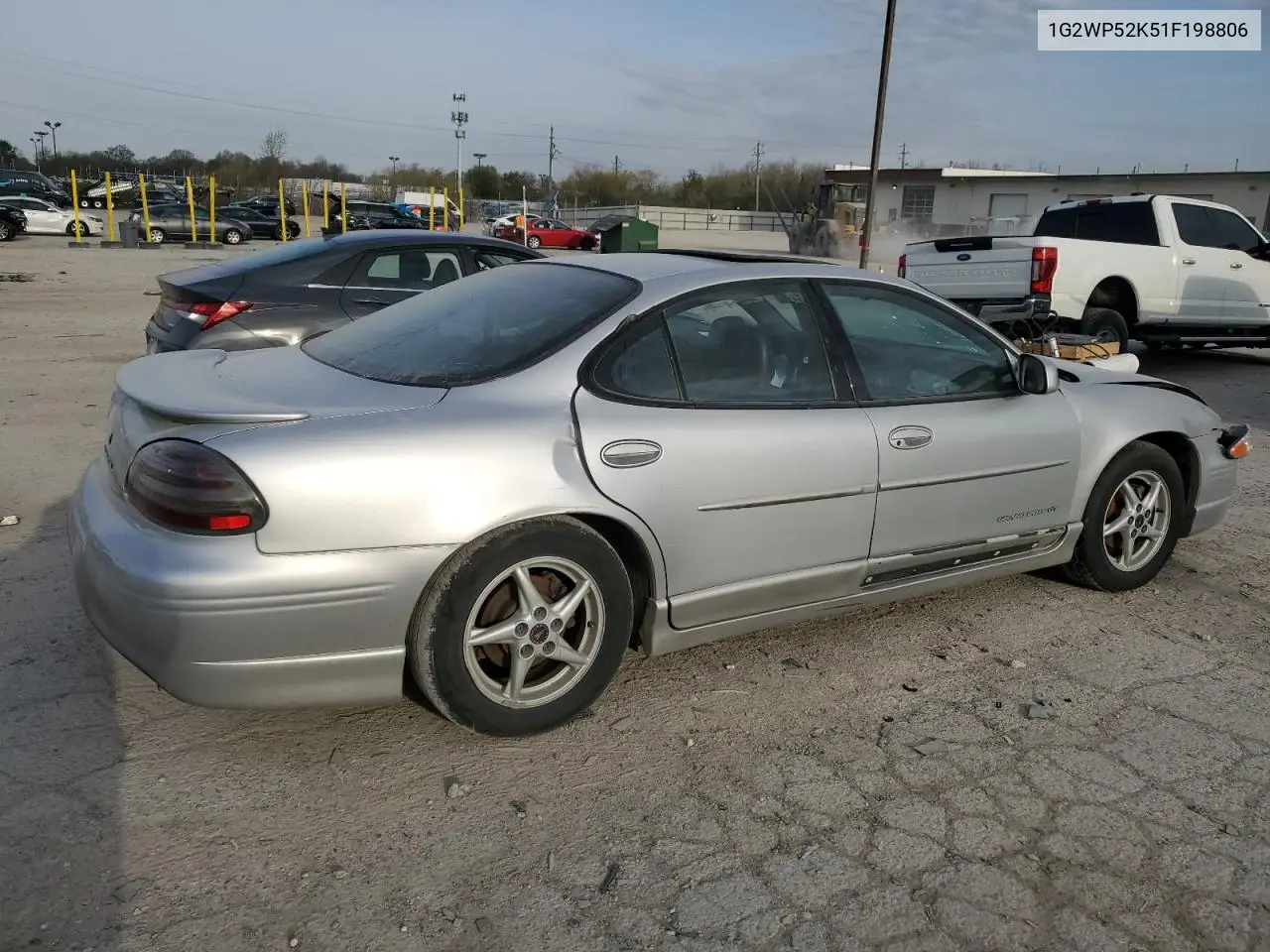 2001 Pontiac Grand Prix Gt VIN: 1G2WP52K51F198806 Lot: 53345075