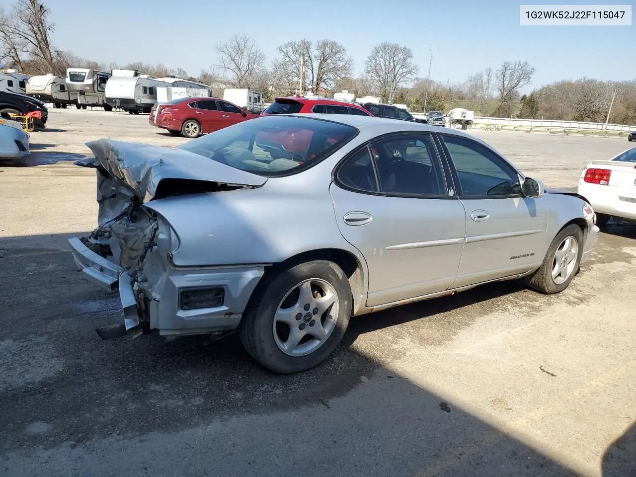 2002 Pontiac Grand Prix Se VIN: 1G2WK52J22F115047 Lot: 48944165