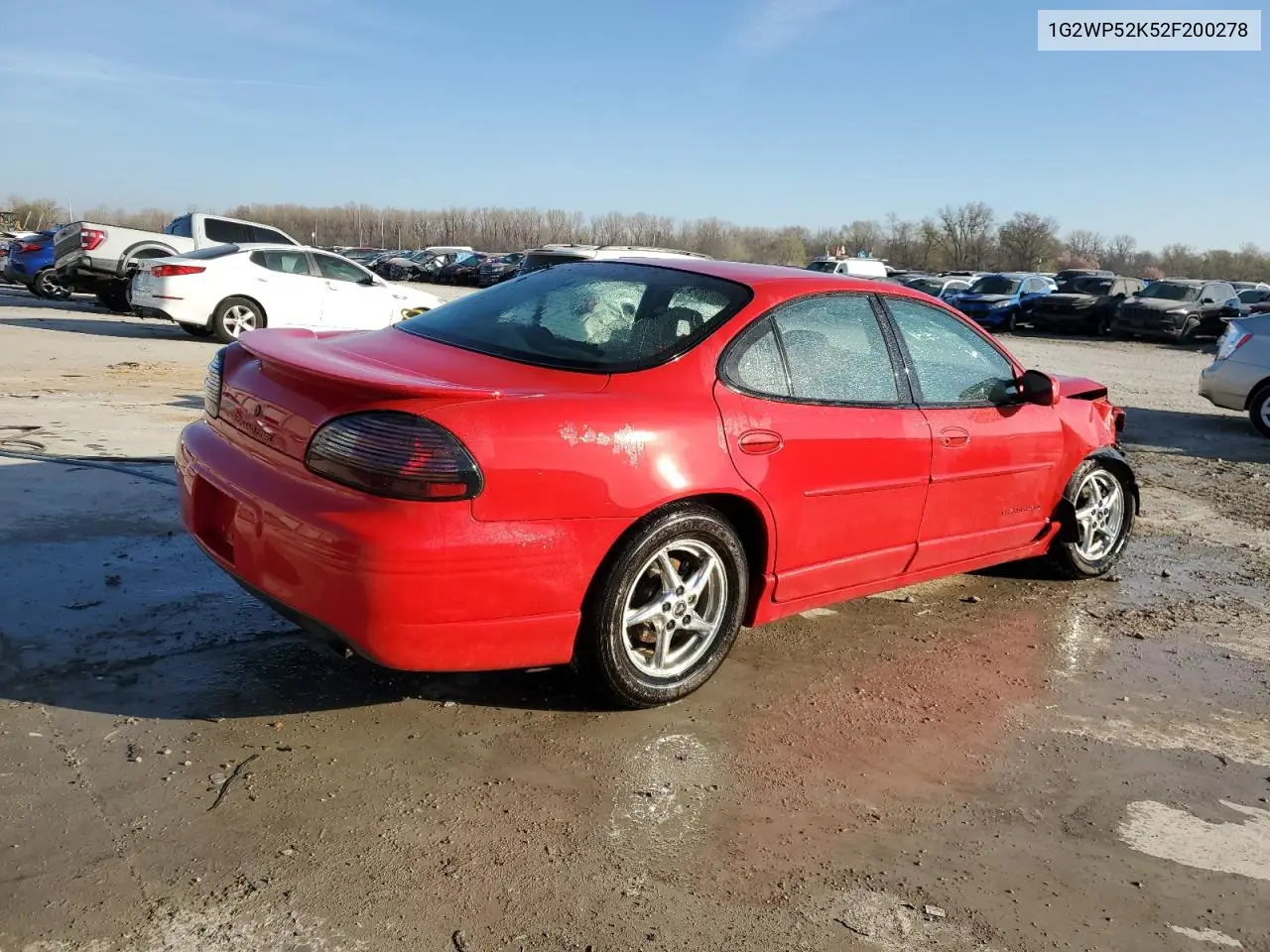 2002 Pontiac Grand Prix Gt VIN: 1G2WP52K52F200278 Lot: 49928595