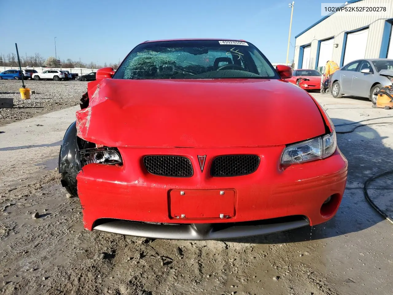 2002 Pontiac Grand Prix Gt VIN: 1G2WP52K52F200278 Lot: 49928595