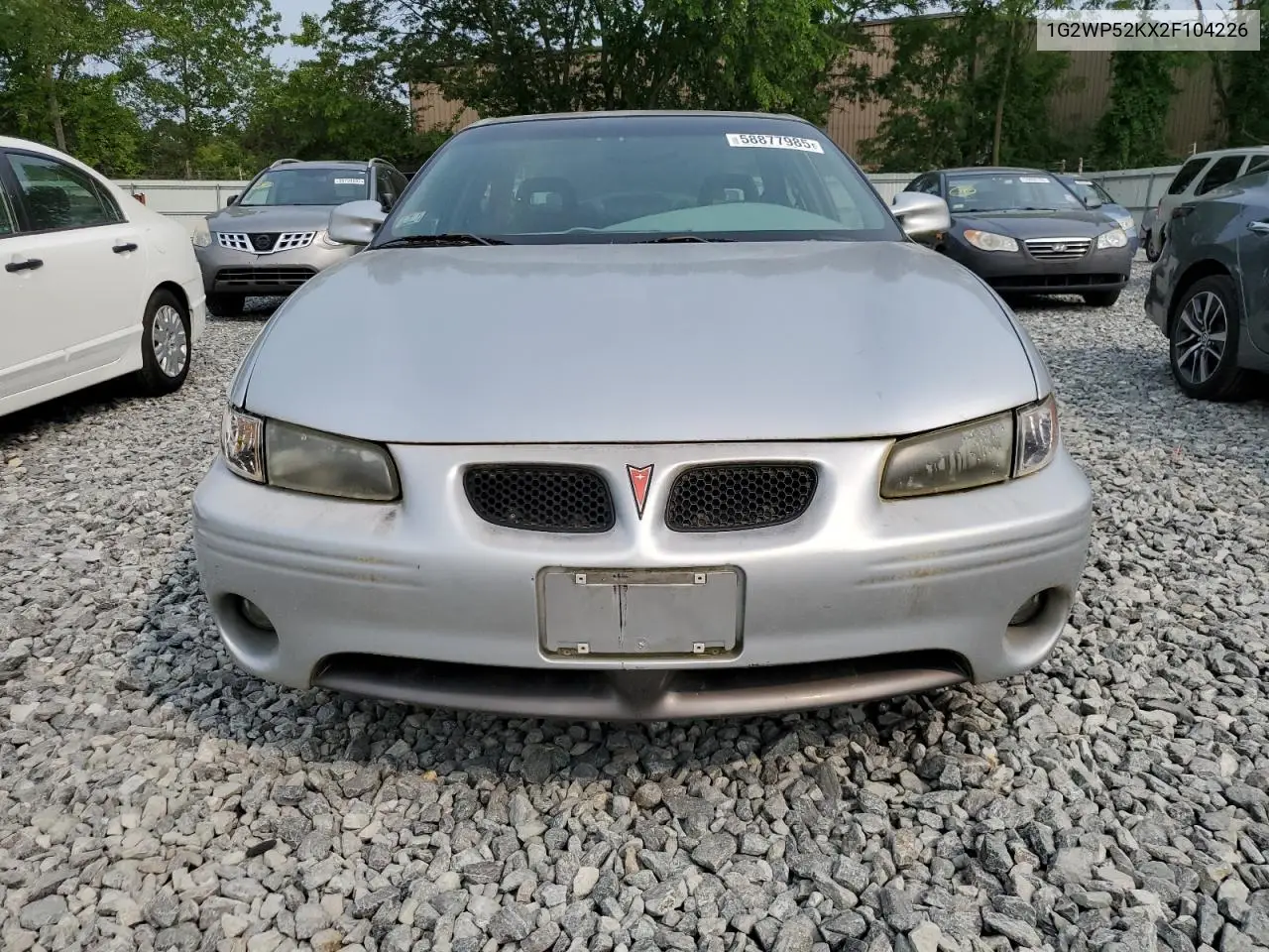 2002 Pontiac Grand Prix Gt VIN: 1G2WP52KX2F104226 Lot: 58877985