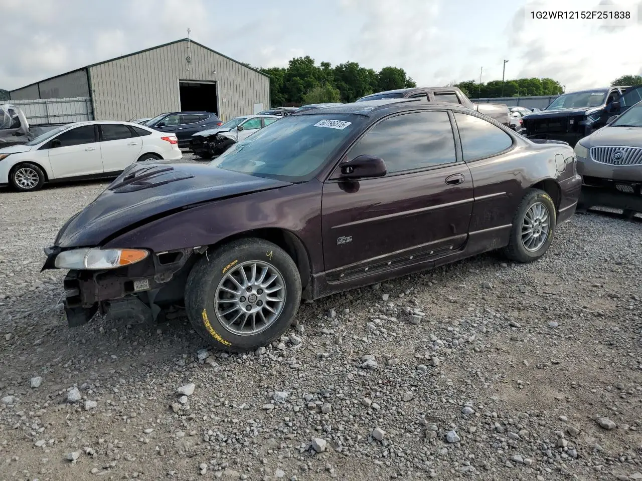 2002 Pontiac Grand Prix Gtp VIN: 1G2WR12152F251838 Lot: 60196315