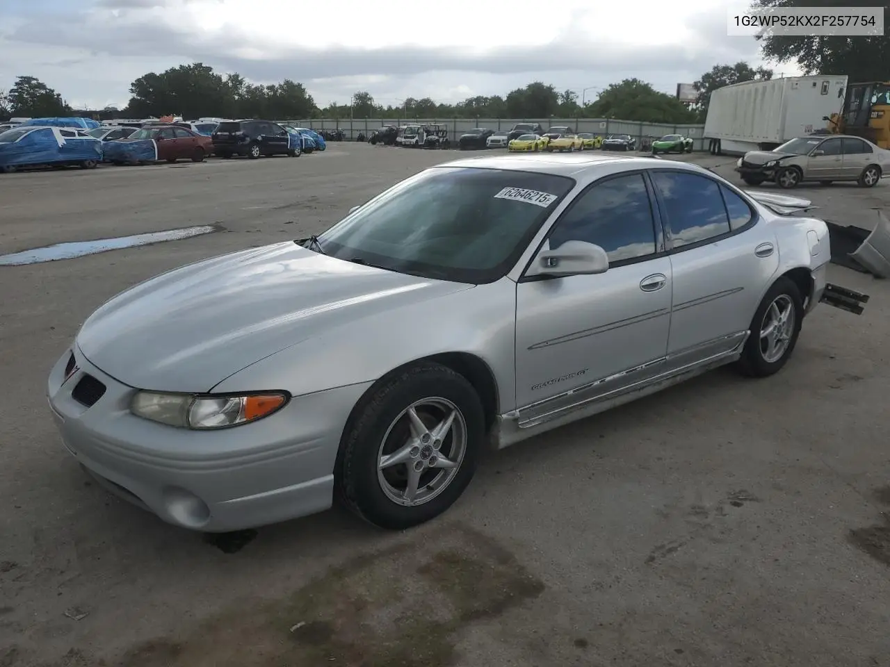 2002 Pontiac Grand Prix Gt VIN: 1G2WP52KX2F257754 Lot: 62646215