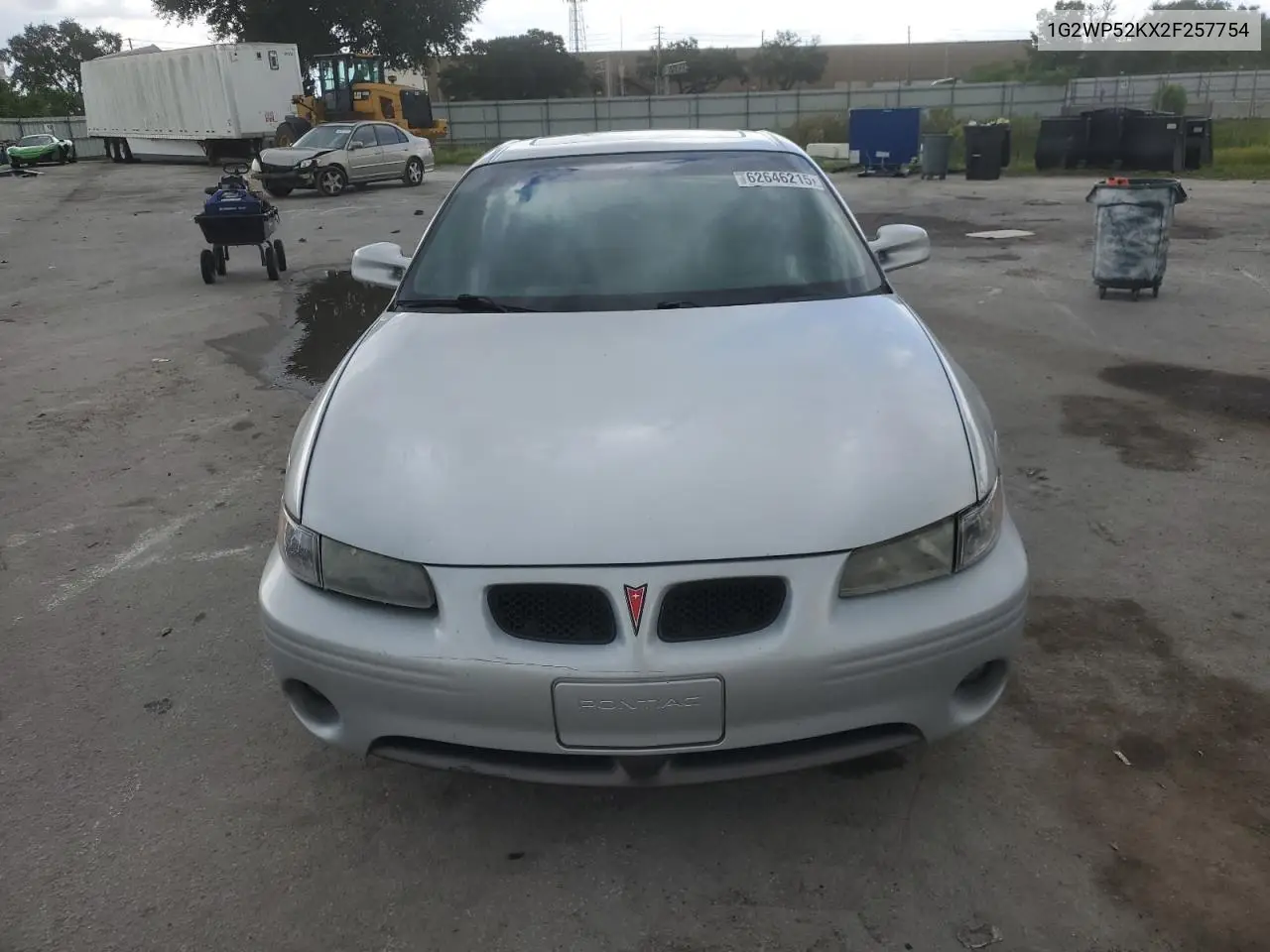 2002 Pontiac Grand Prix Gt VIN: 1G2WP52KX2F257754 Lot: 62646215
