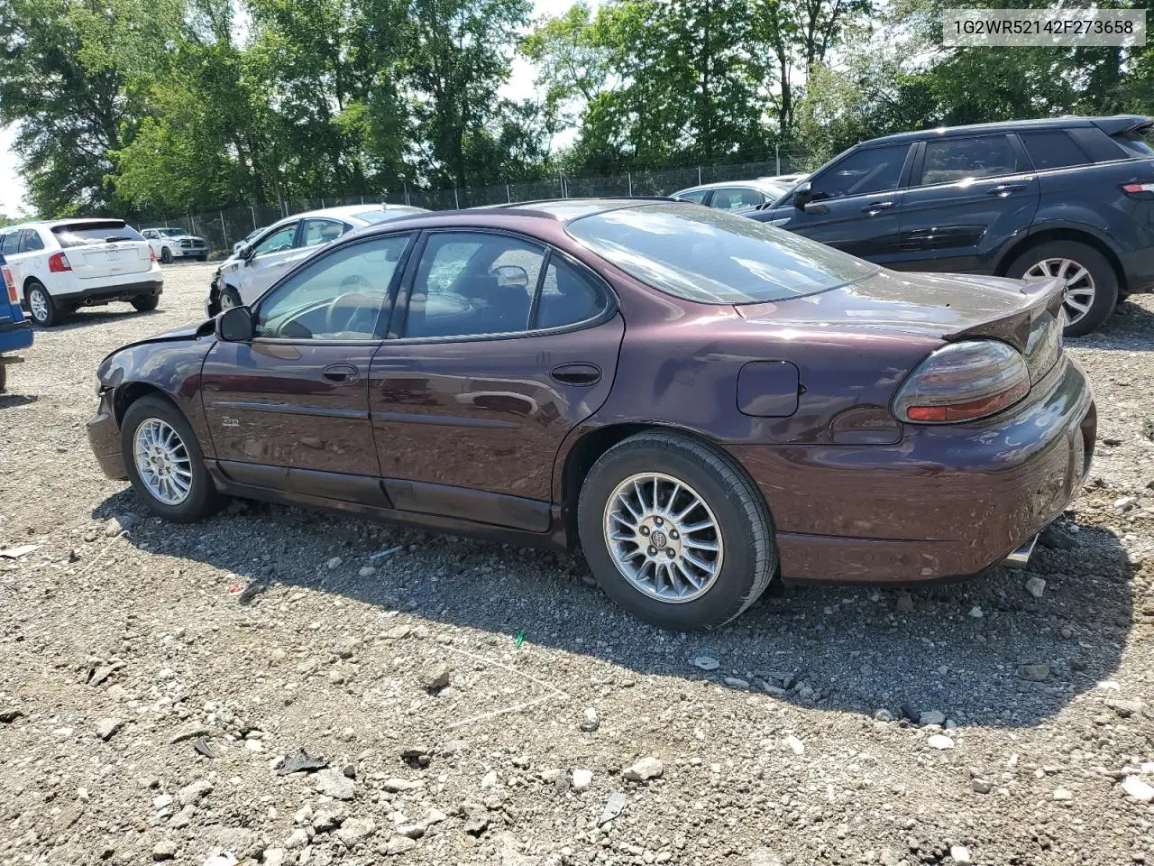 2002 Pontiac Grand Prix Gtp VIN: 1G2WR52142F273658 Lot: 62672385