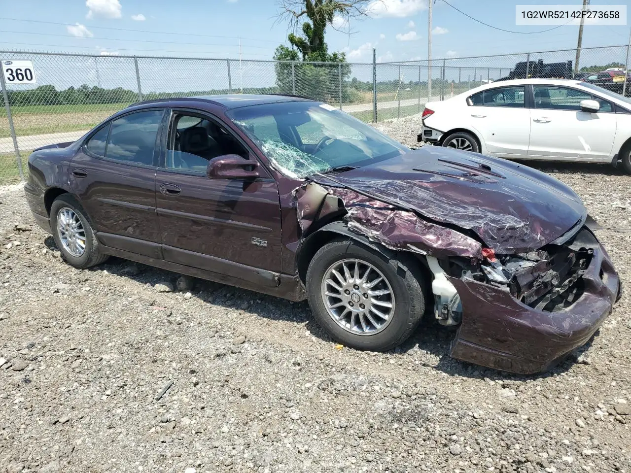 2002 Pontiac Grand Prix Gtp VIN: 1G2WR52142F273658 Lot: 62672385