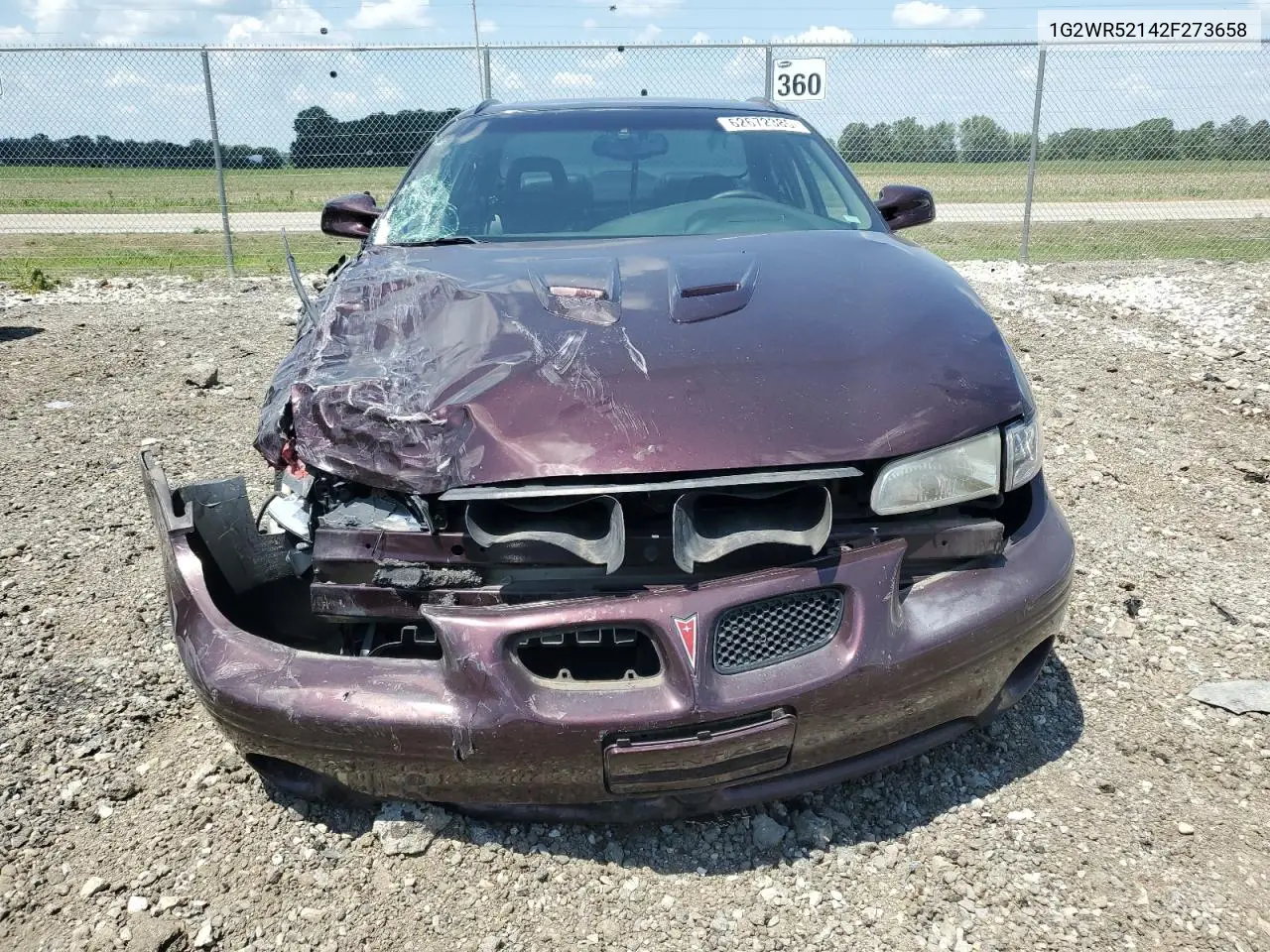 2002 Pontiac Grand Prix Gtp VIN: 1G2WR52142F273658 Lot: 62672385