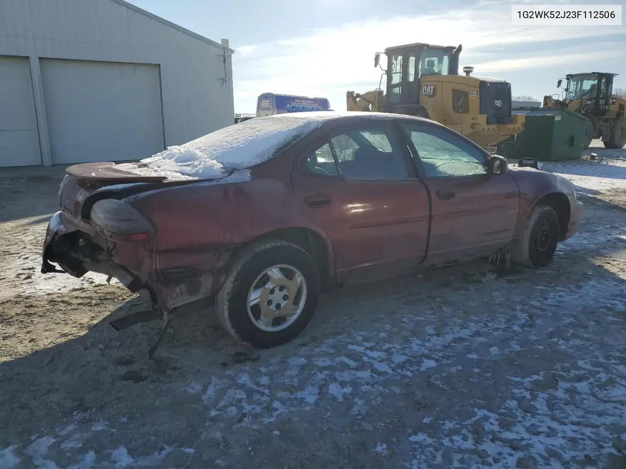 2003 Pontiac Grand Prix Se VIN: 1G2WK52J23F112506 Lot: 45169265