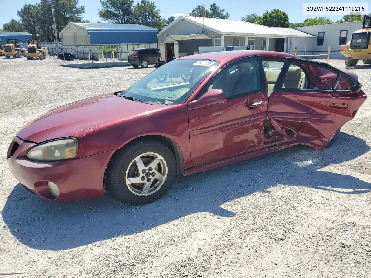 2004 Pontiac Grand Prix Gt VIN: 2G2WP522241119216 Lot: 55467295