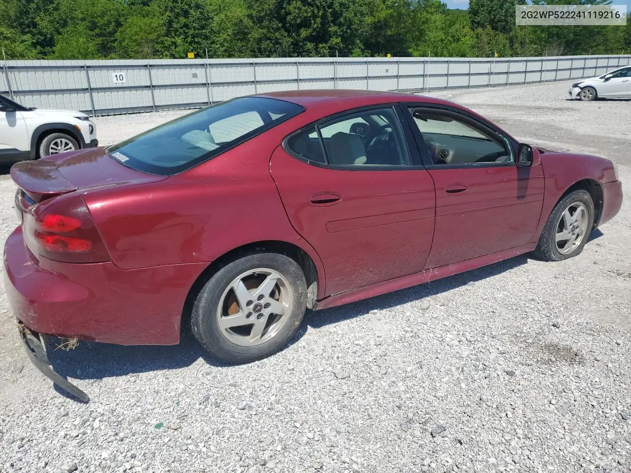 2004 Pontiac Grand Prix Gt VIN: 2G2WP522241119216 Lot: 55467295