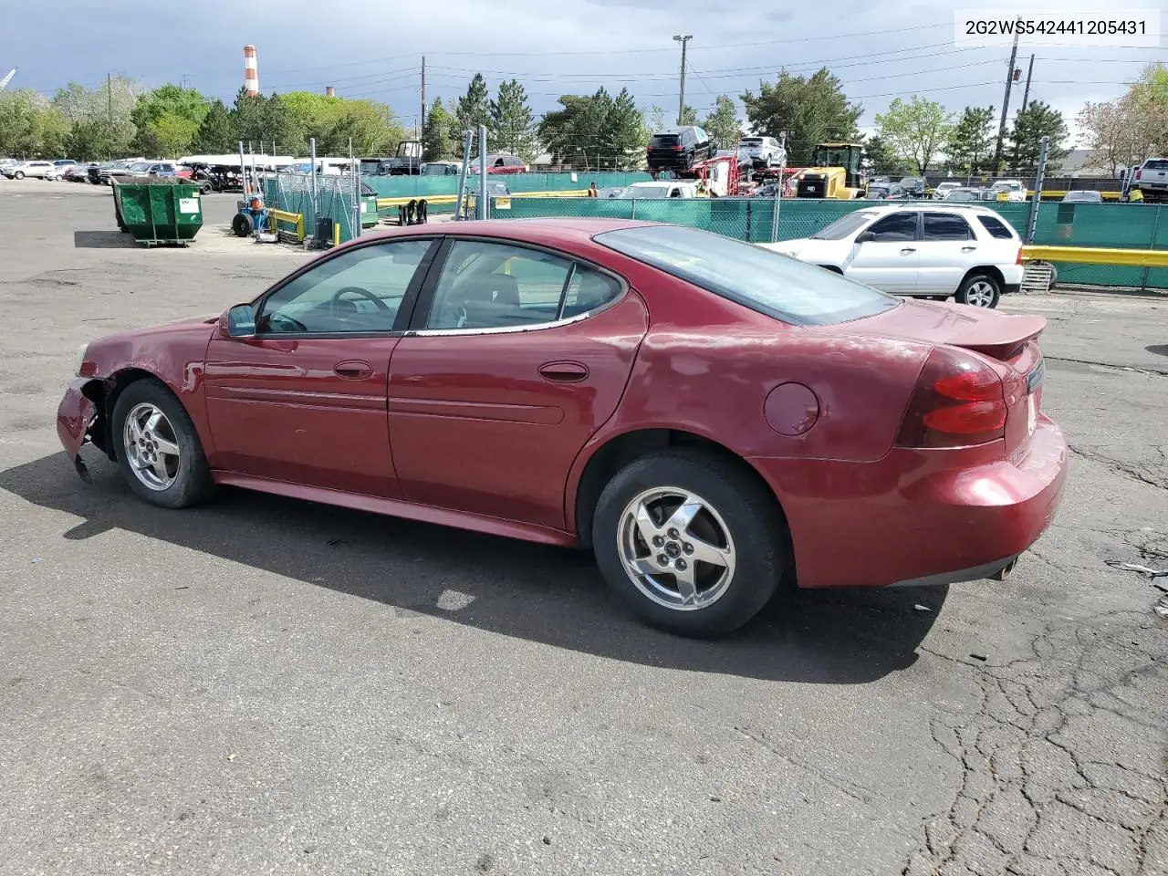 2004 Pontiac Grand Prix Gt2 VIN: 2G2WS542441205431 Lot: 55846295