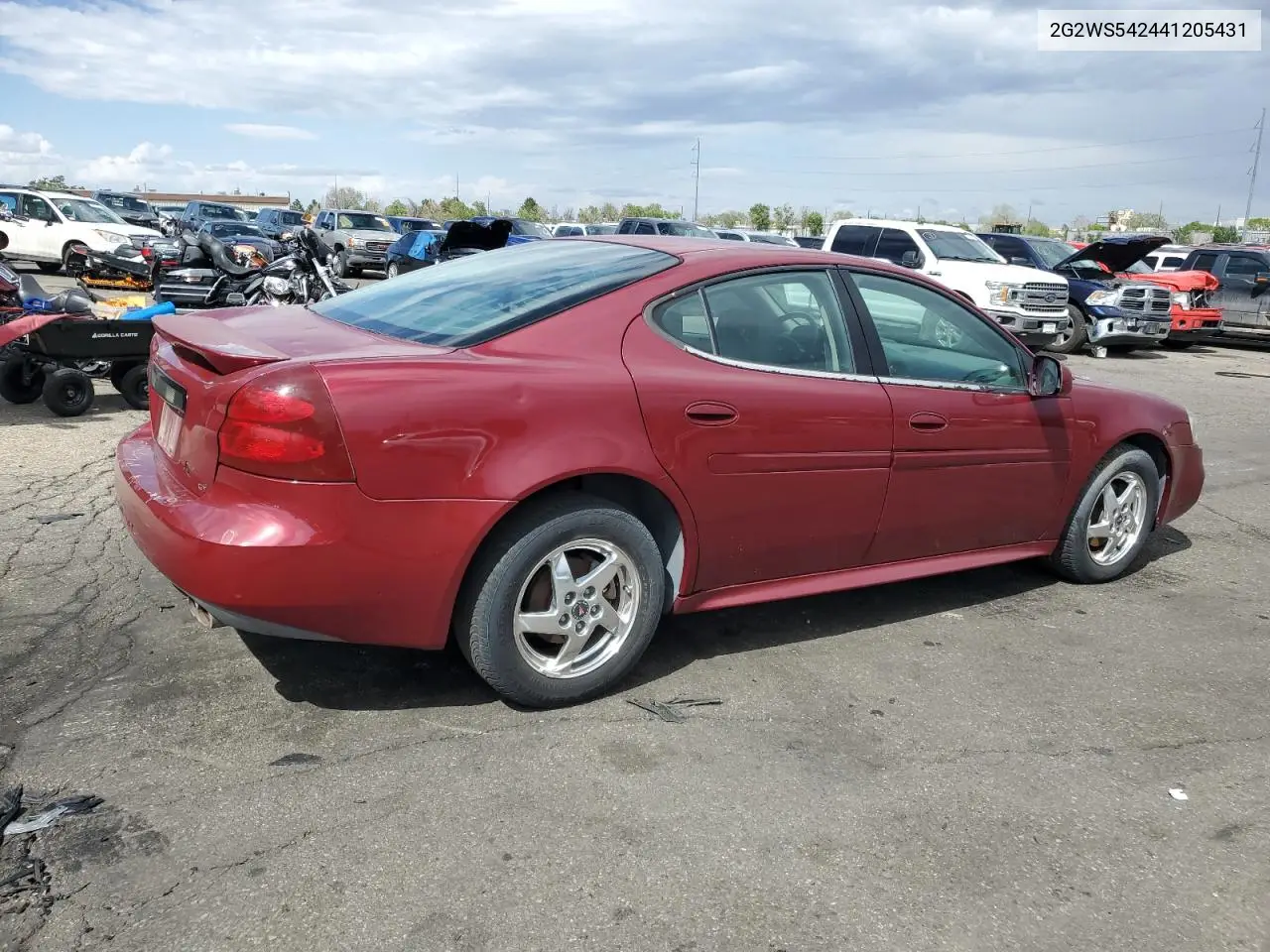 2004 Pontiac Grand Prix Gt2 VIN: 2G2WS542441205431 Lot: 55846295