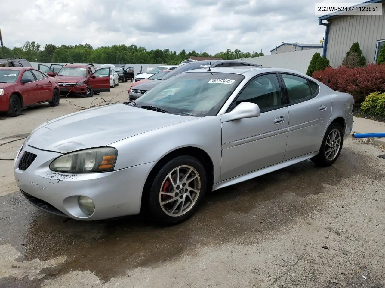 2004 Pontiac Grand Prix Gtp VIN: 2G2WR524X41123851 Lot: 59932445