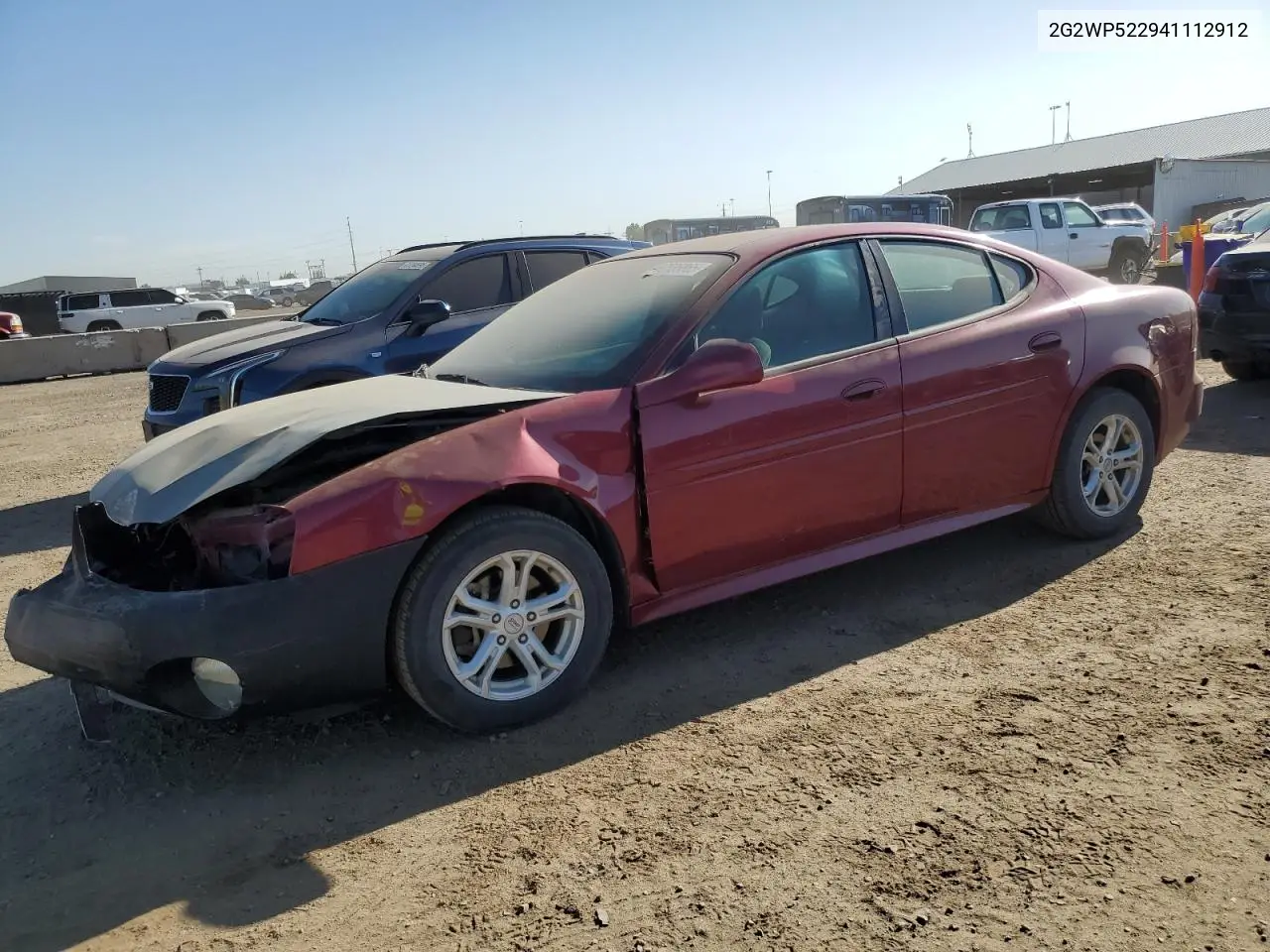 2004 Pontiac Grand Prix Gt VIN: 2G2WP522941112912 Lot: 60835865