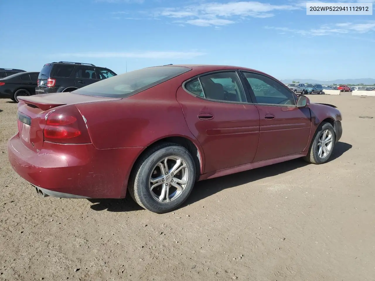 2004 Pontiac Grand Prix Gt VIN: 2G2WP522941112912 Lot: 60835865