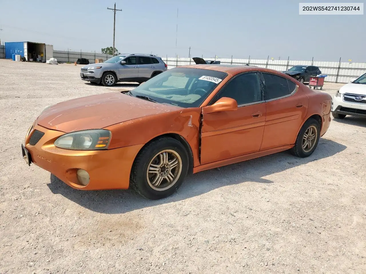 2004 Pontiac Grand Prix Gt2 VIN: 2G2WS542741230744 Lot: 61493545
