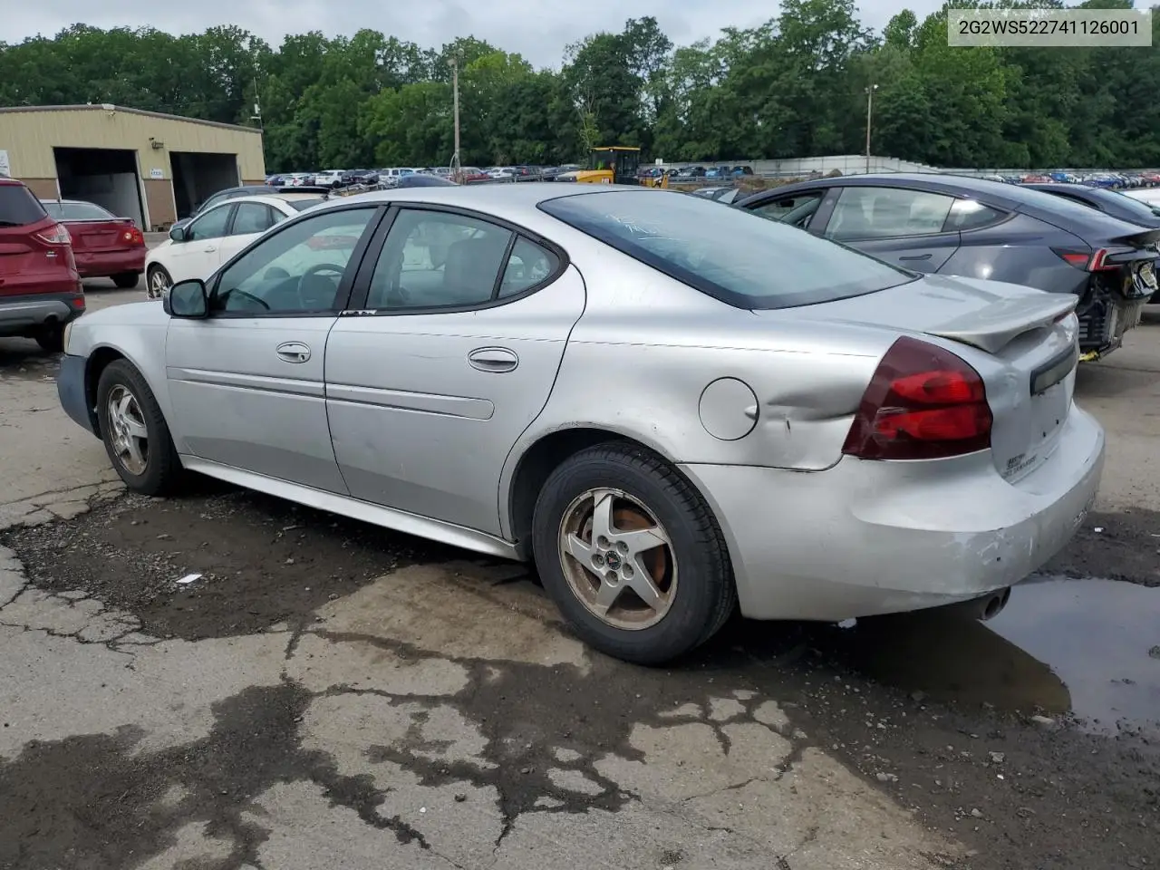 2004 Pontiac Grand Prix Gt2 VIN: 2G2WS522741126001 Lot: 63020325