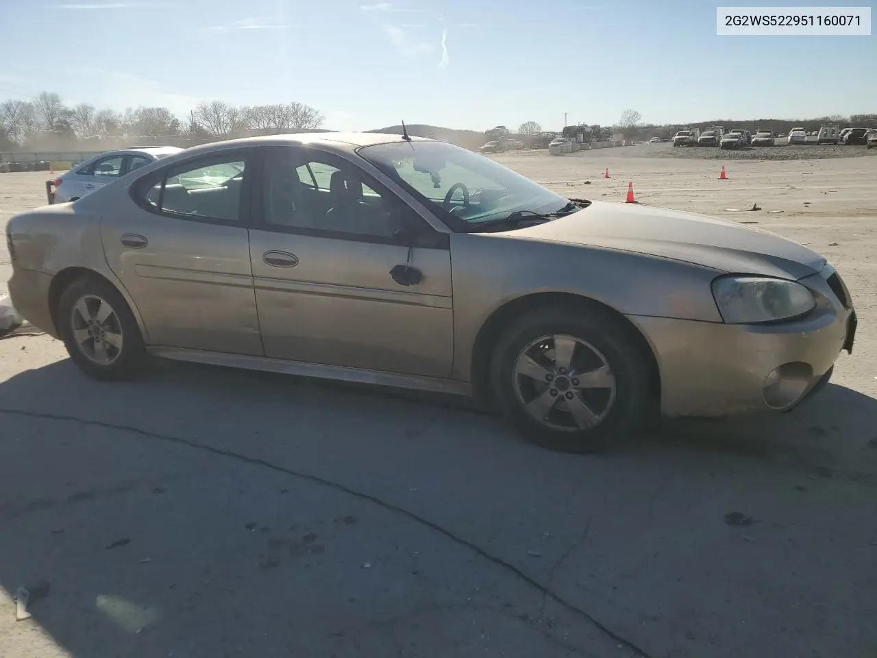 2005 Pontiac Grand Prix Gt VIN: 2G2WS522951160071 Lot: 47428765