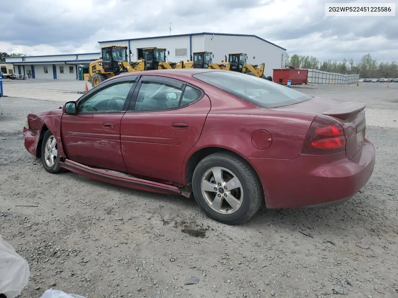 2005 Pontiac Grand Prix VIN: 2G2WP522451225586 Lot: 51240485