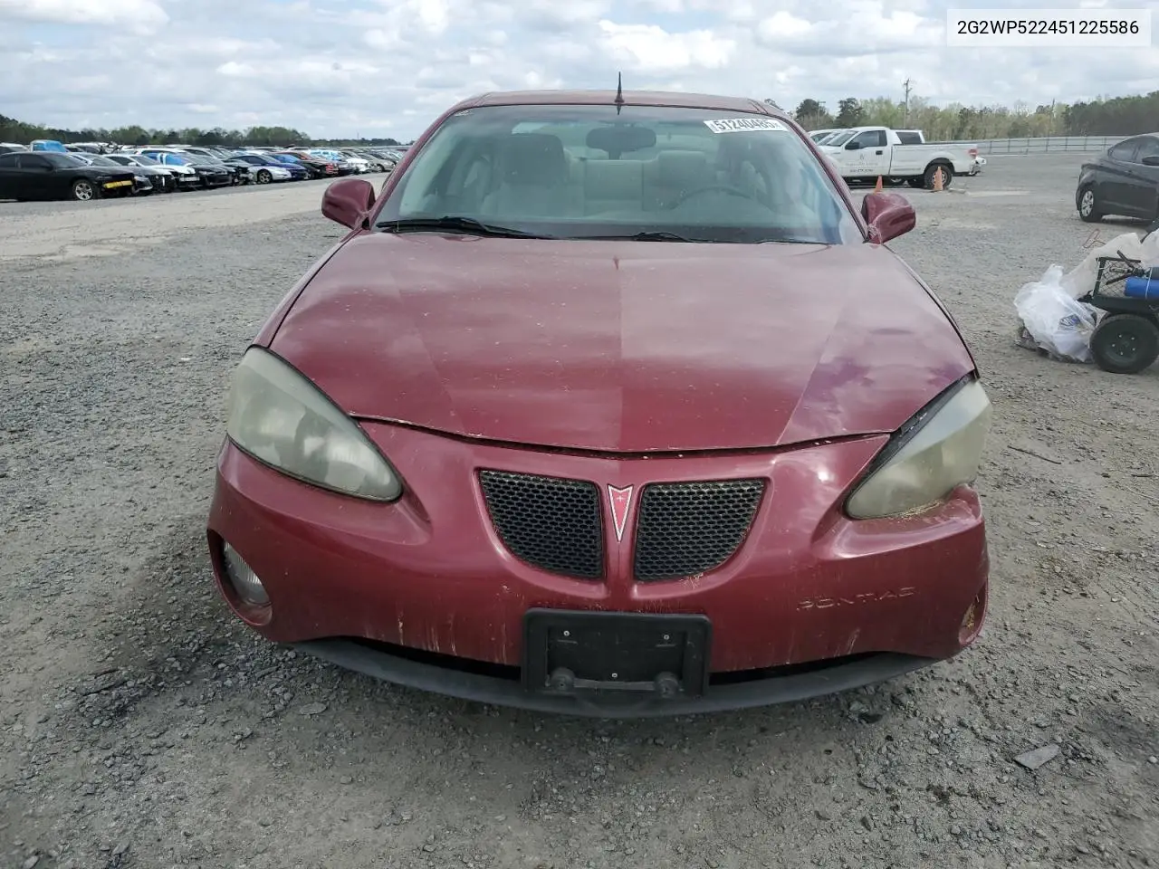 2005 Pontiac Grand Prix VIN: 2G2WP522451225586 Lot: 51240485