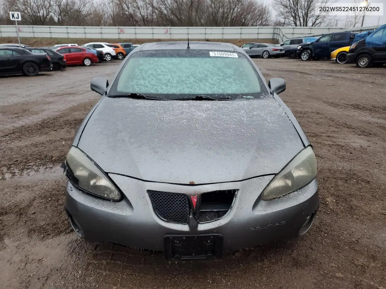 2005 Pontiac Grand Prix Gt VIN: 2G2WS522451276200 Lot: 51509945
