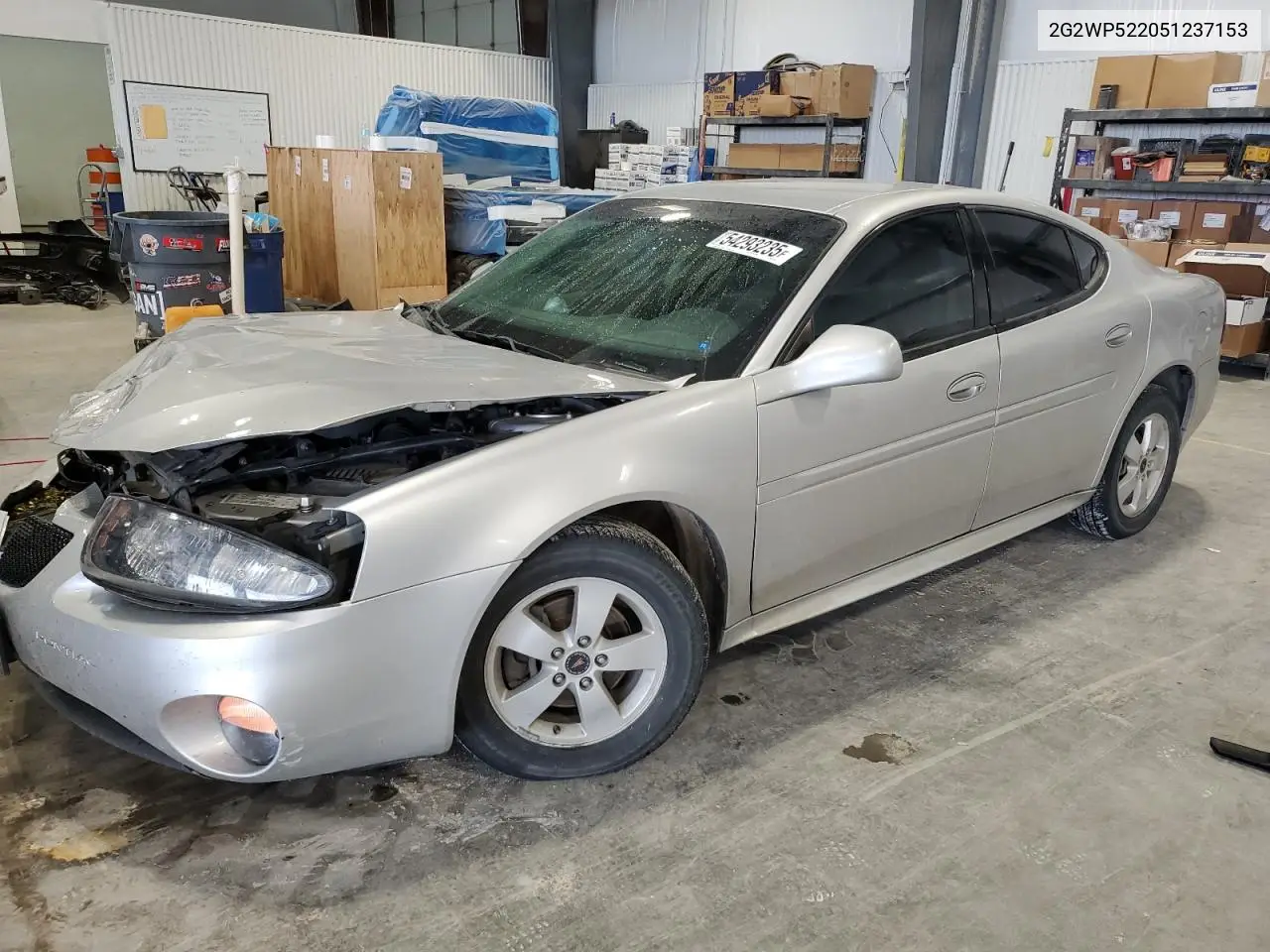 2005 Pontiac Grand Prix VIN: 2G2WP522051237153 Lot: 54293235
