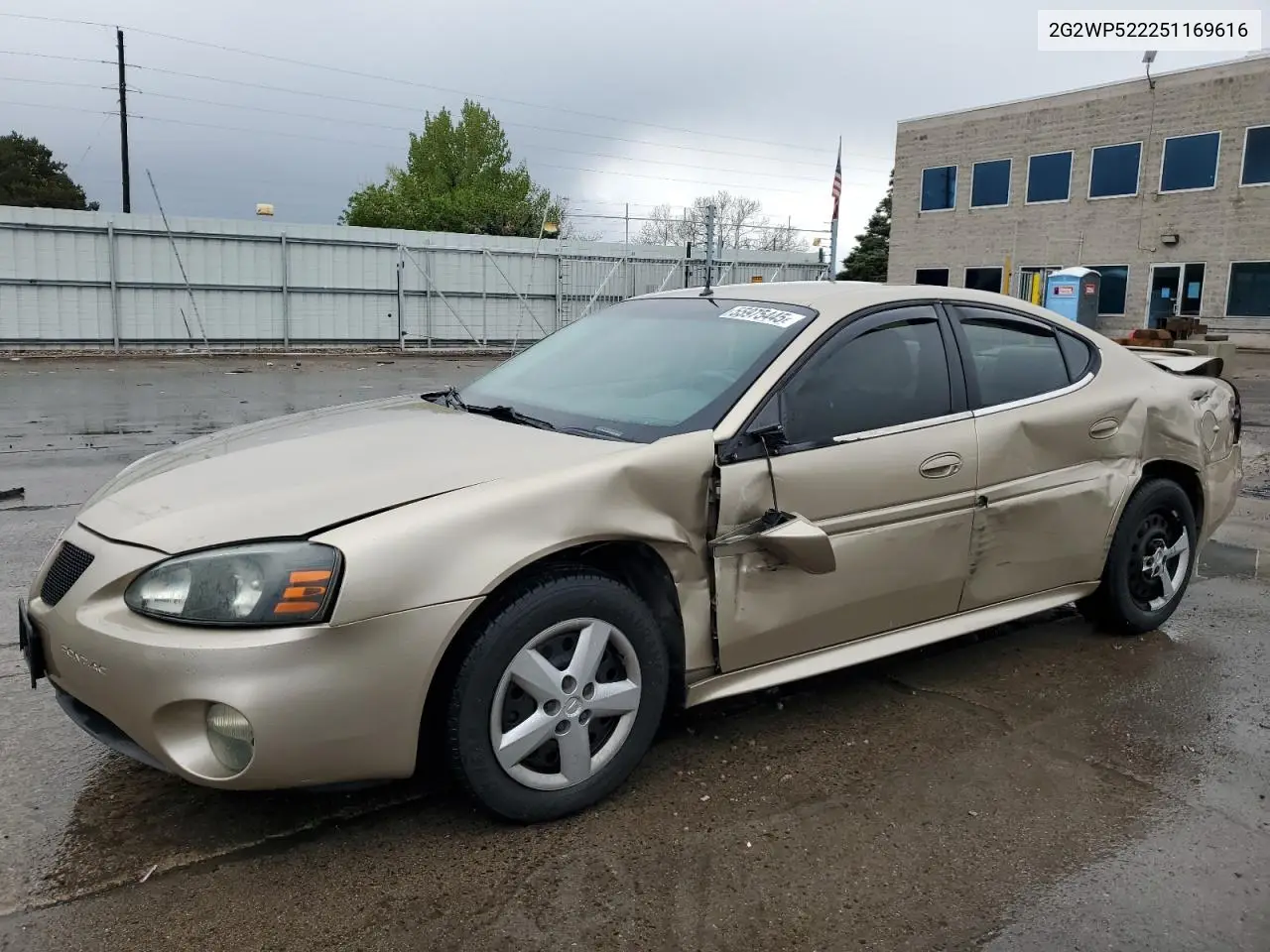 2005 Pontiac Grand Prix VIN: 2G2WP522251169616 Lot: 55975445