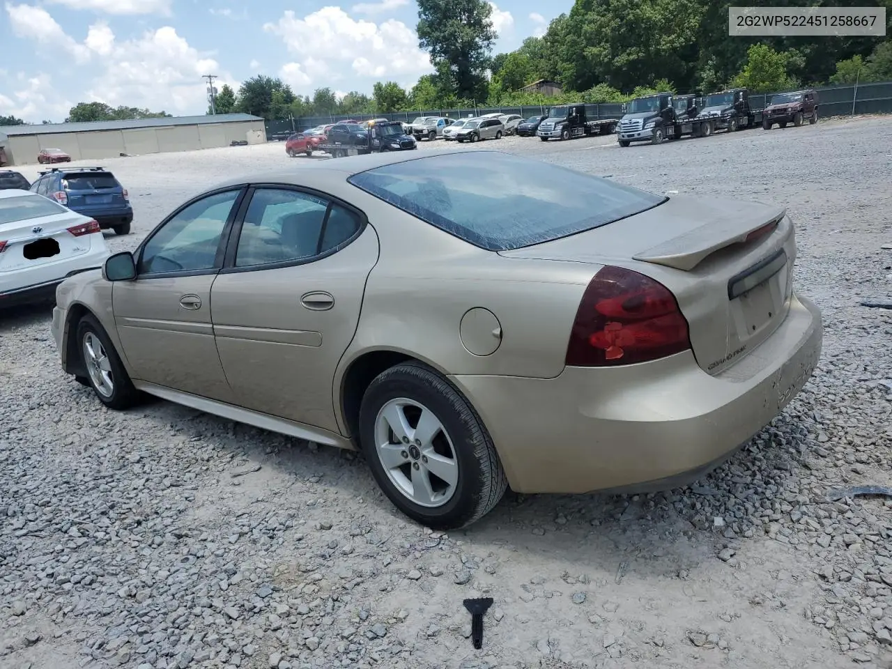 2005 Pontiac Grand Prix VIN: 2G2WP522451258667 Lot: 61458715