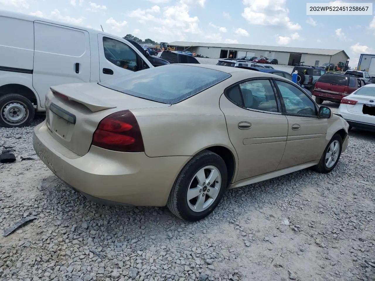 2005 Pontiac Grand Prix VIN: 2G2WP522451258667 Lot: 61458715