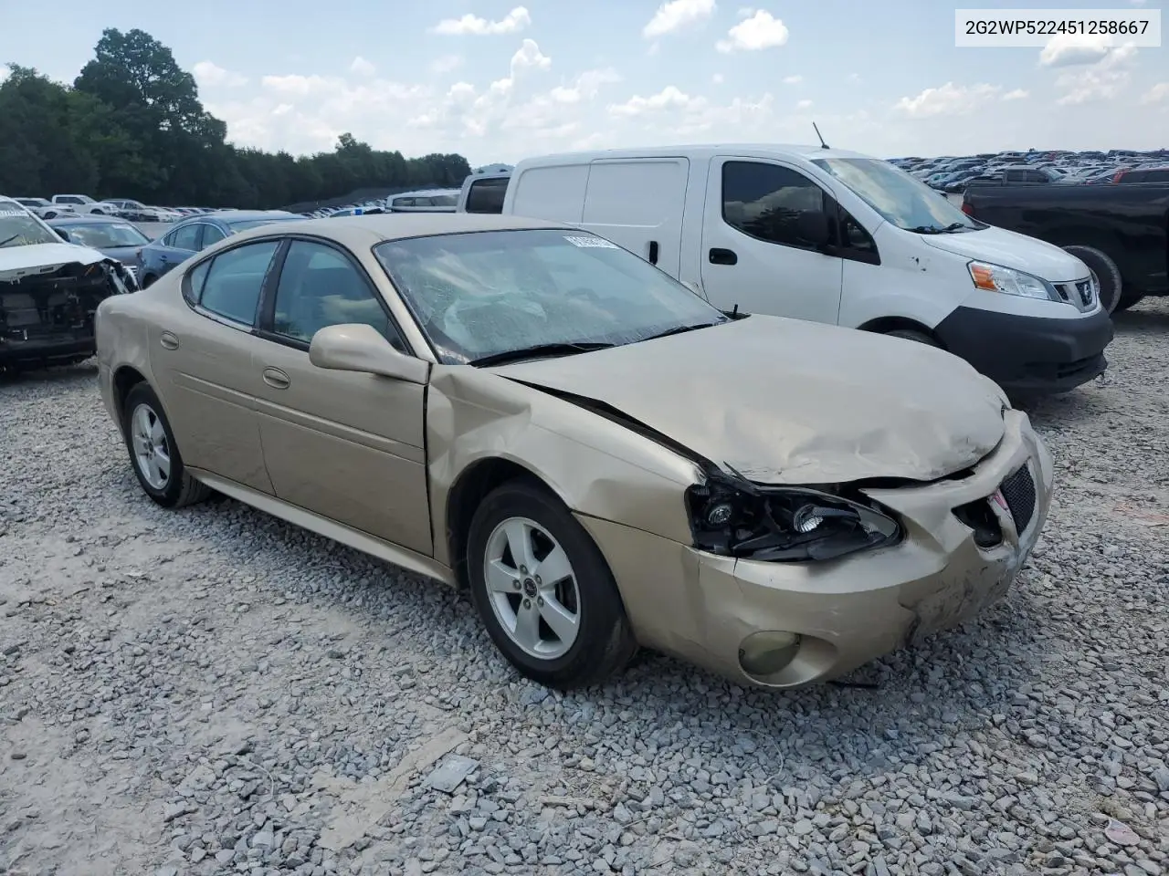 2005 Pontiac Grand Prix VIN: 2G2WP522451258667 Lot: 61458715