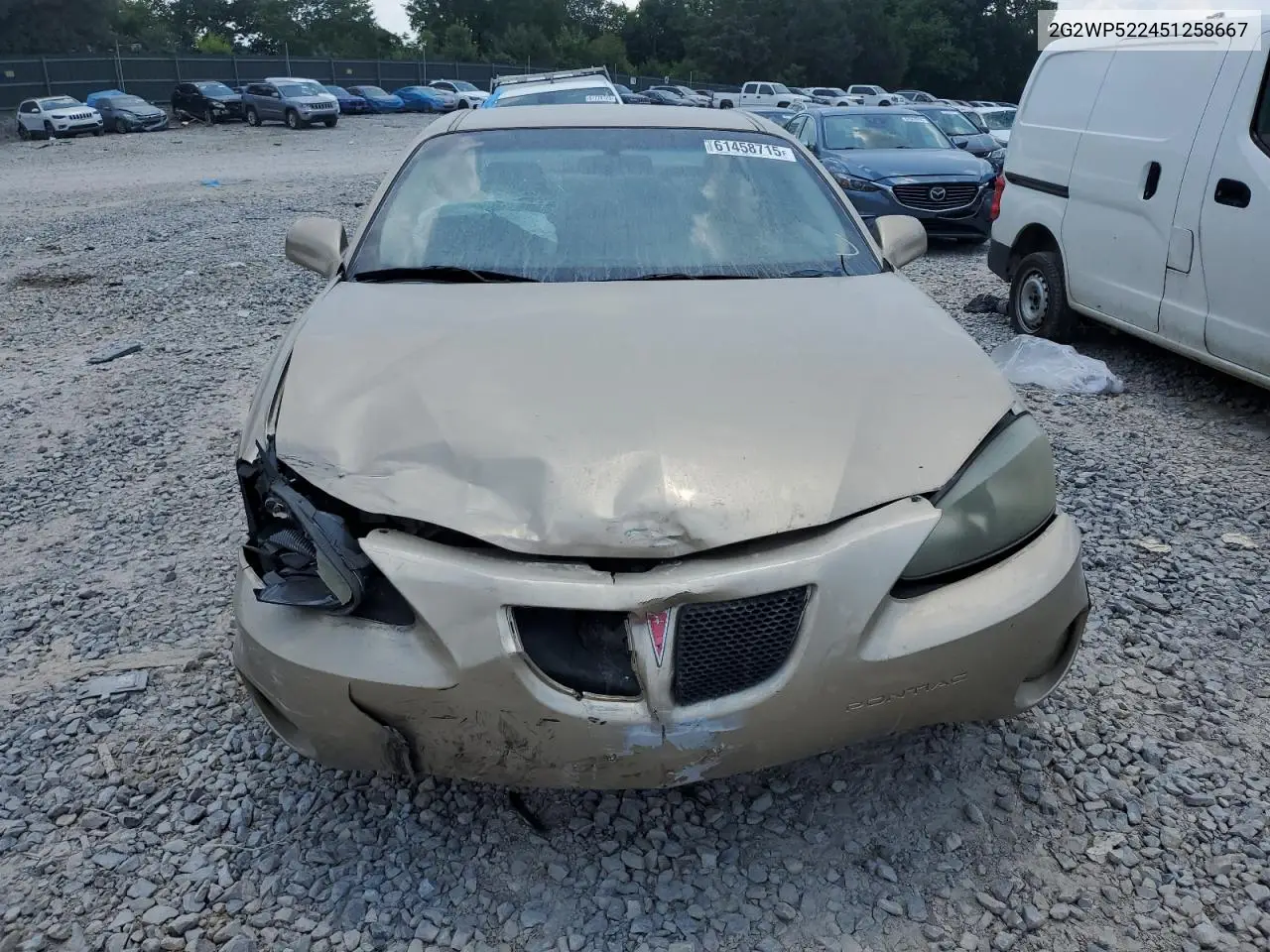 2005 Pontiac Grand Prix VIN: 2G2WP522451258667 Lot: 61458715