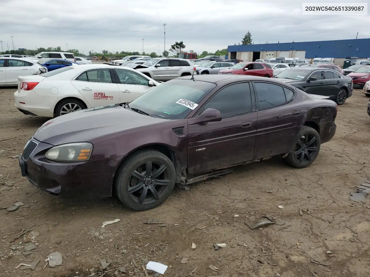 2005 Pontiac Grand Prix Gxp VIN: 2G2WC54C651339087 Lot: 62283945