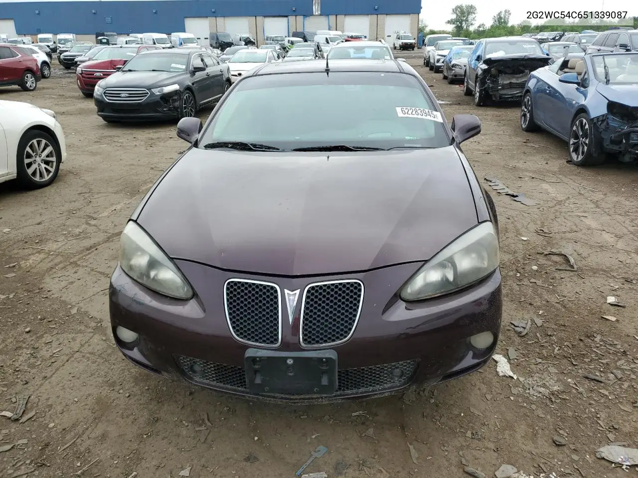 2005 Pontiac Grand Prix Gxp VIN: 2G2WC54C651339087 Lot: 62283945