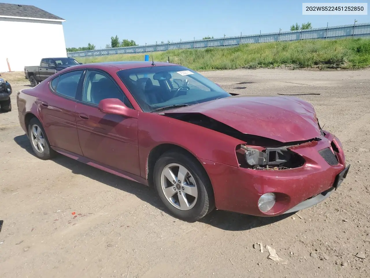 2005 Pontiac Grand Prix Gt VIN: 2G2WS522451252850 Lot: 63300755