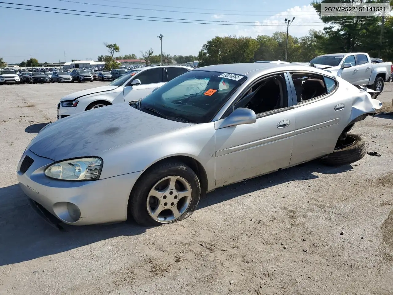 2005 Pontiac Grand Prix VIN: 2G2WP522151141581 Lot: 69029654