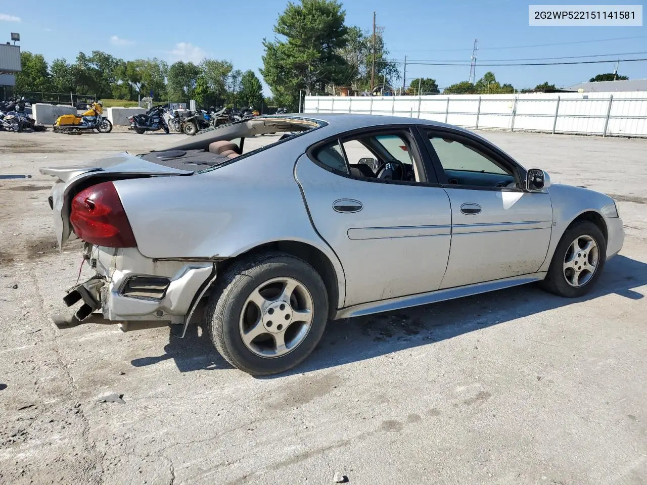 2005 Pontiac Grand Prix VIN: 2G2WP522151141581 Lot: 69029654