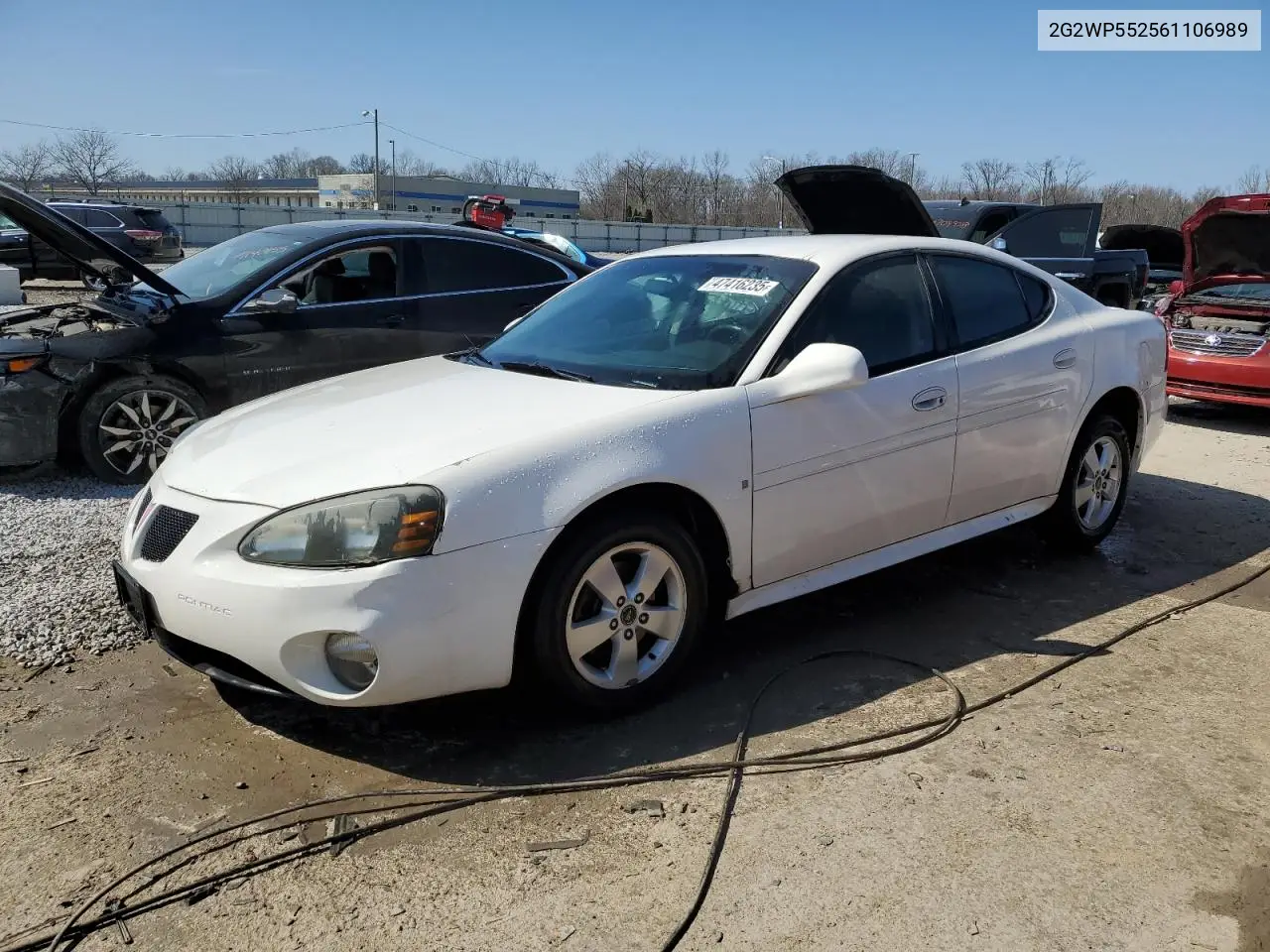 2006 Pontiac Grand Prix VIN: 2G2WP552561106989 Lot: 47416235