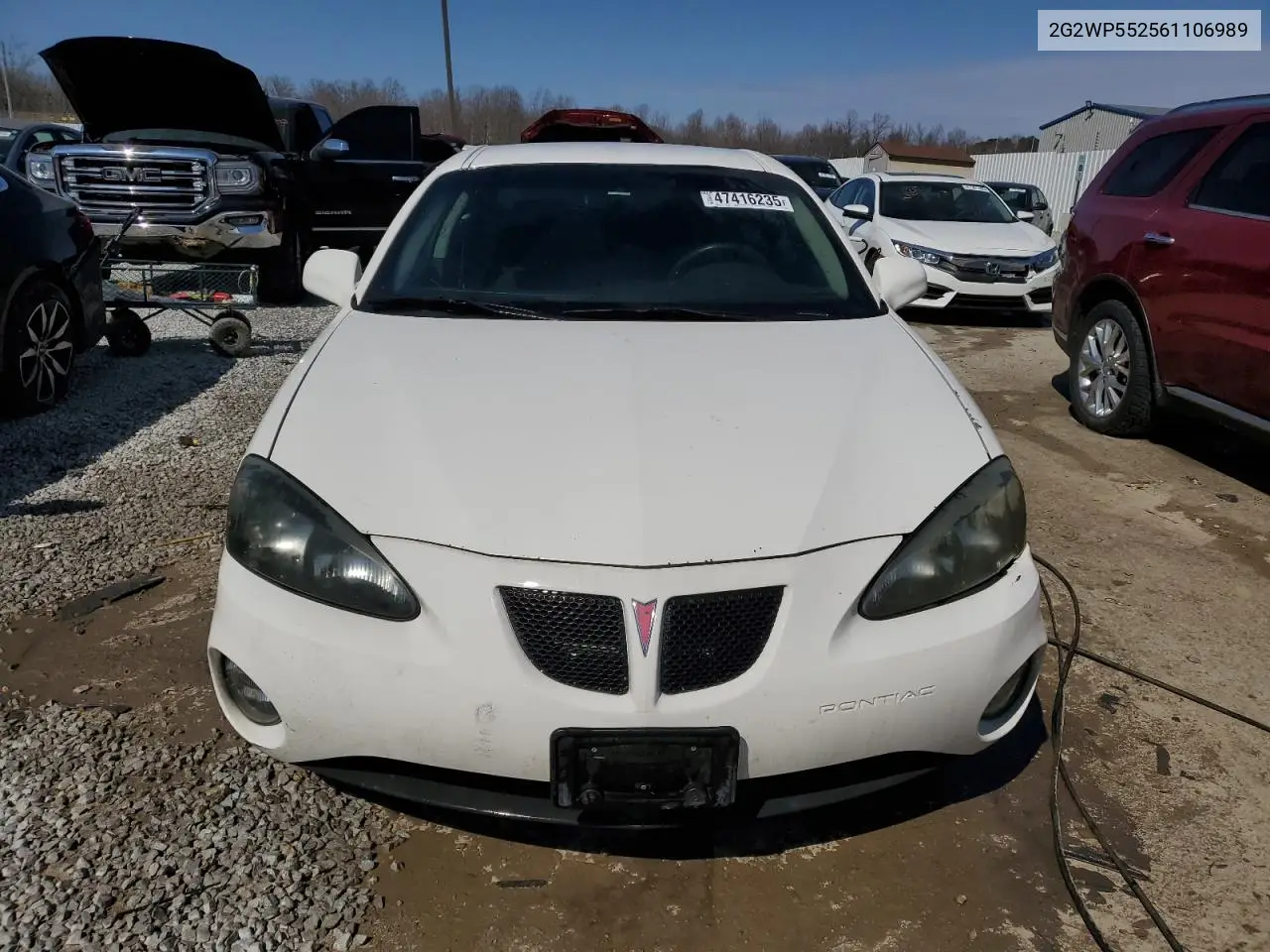 2006 Pontiac Grand Prix VIN: 2G2WP552561106989 Lot: 47416235
